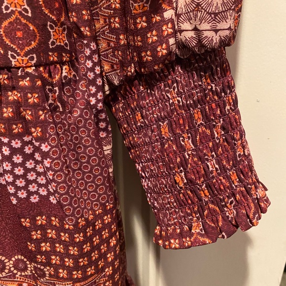 🎉BCBG Paris Women's Tiered Mini Dress w/ Long Balloon Sleeves, Size M SOLD OUT - Picture 8 of 11